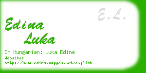 edina luka business card